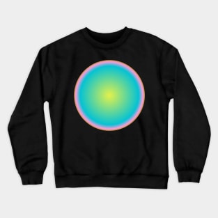 Retro Blue Gradient Eye Crewneck Sweatshirt